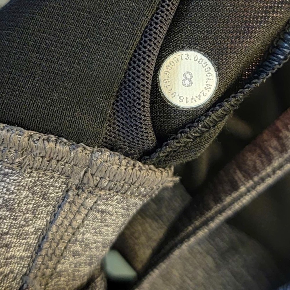 Lululemon Energy Bra *Long Line• Grey/ Heathered Black•FLAWLESS• size 8 - Picture 6 of 11
